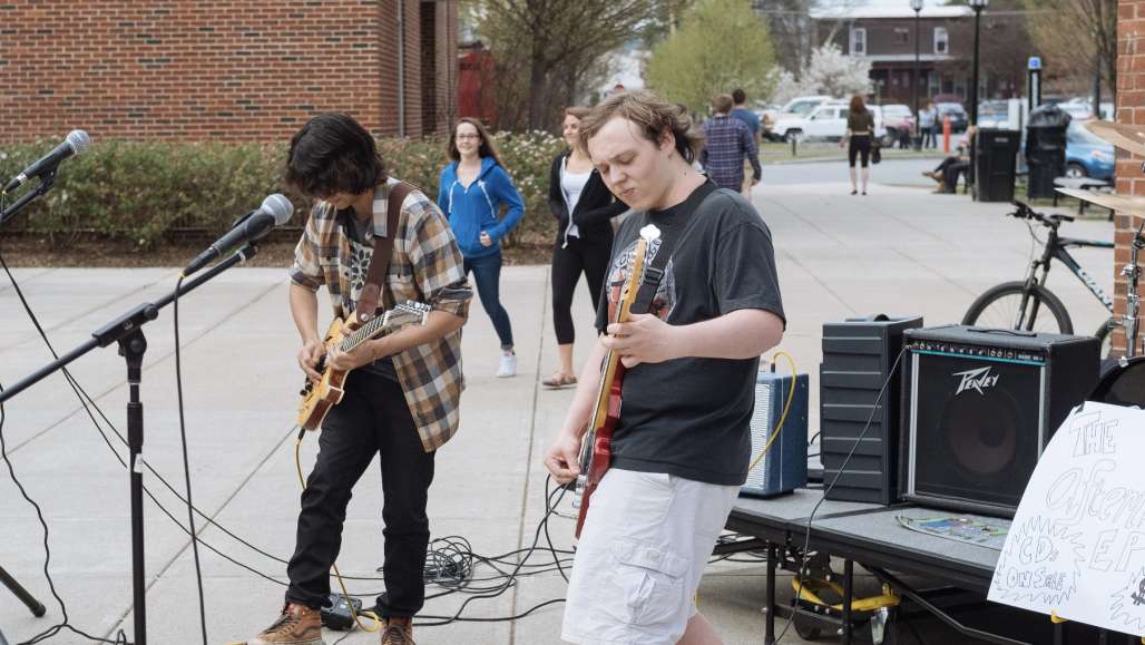 Band playing at Spring Carnival