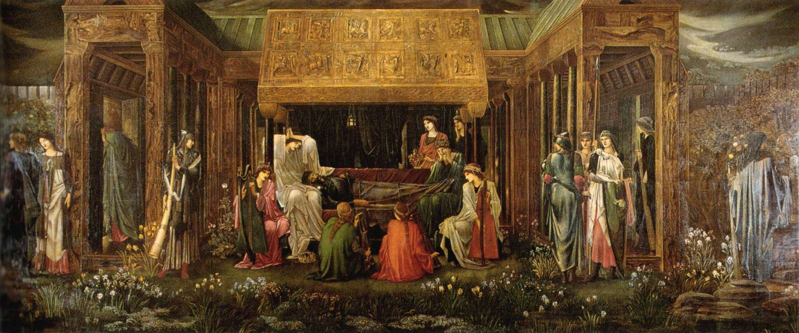 Last Sleep of Arthur, Burne Jones