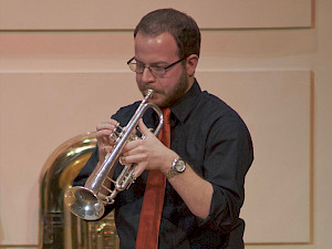 Joe Conti playing trumpet
