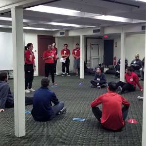 Keene State physical education students presenting “Teaching Fitness Concepts to Young Children” at the conference.