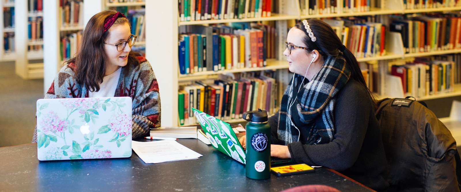 Students in the Mason Library