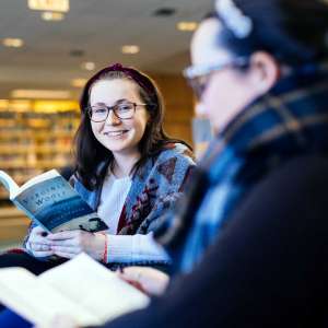 Students Reading in Mason Library