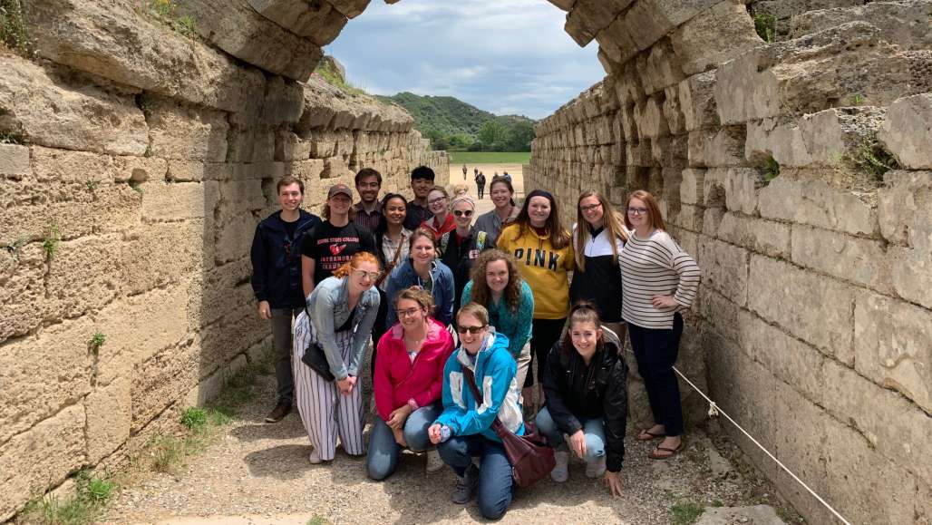 Visiting the ancient Olympic Stadium