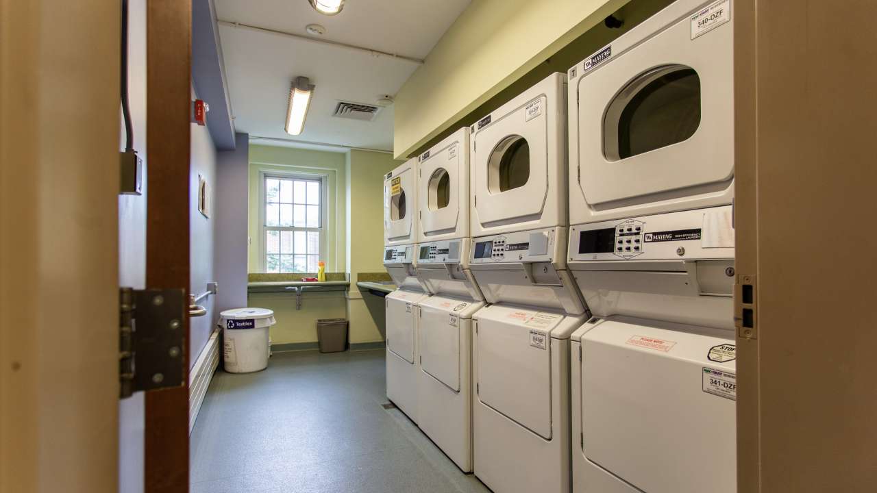 Huntress Hall laundry room
