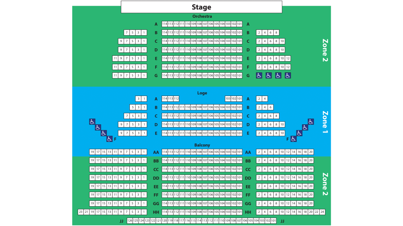 Jacob S Pillow Seating Chart