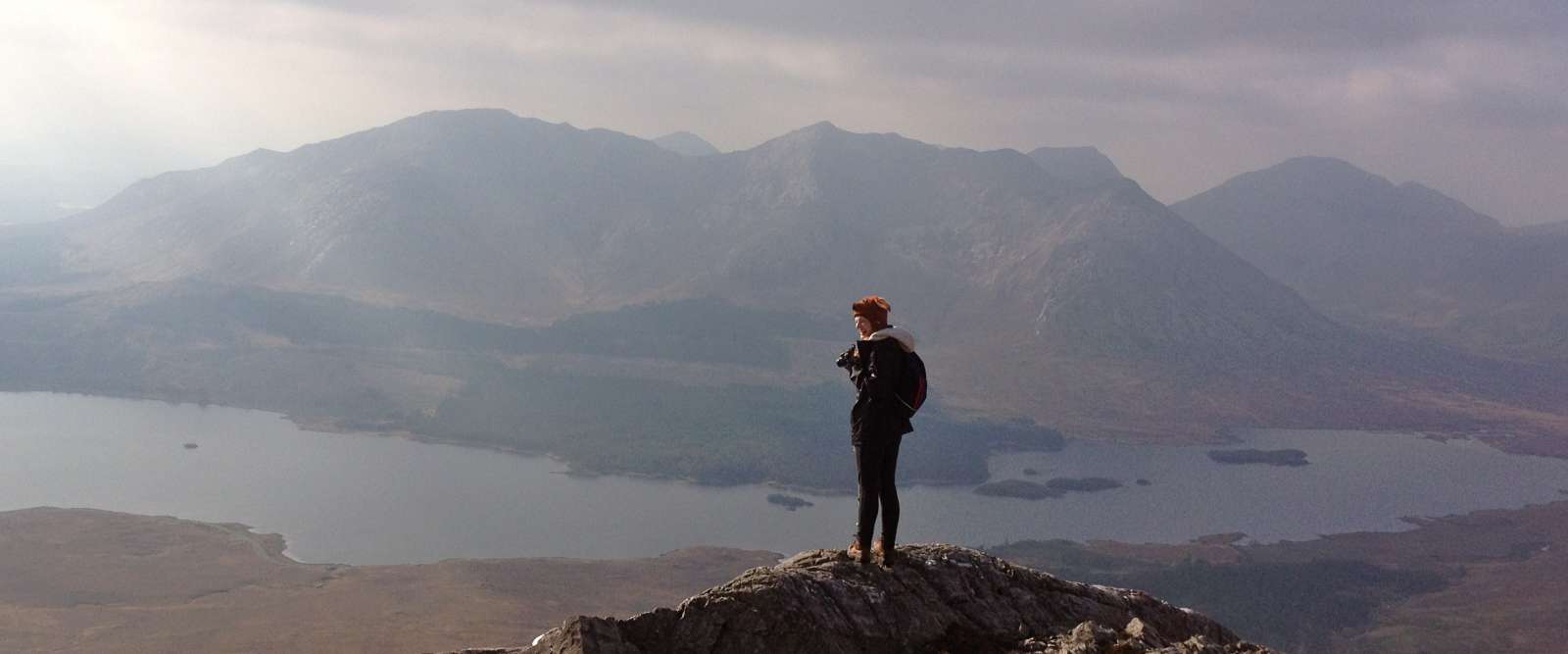 The Maamturks mountain range in Connemara, Galway, Ireland.