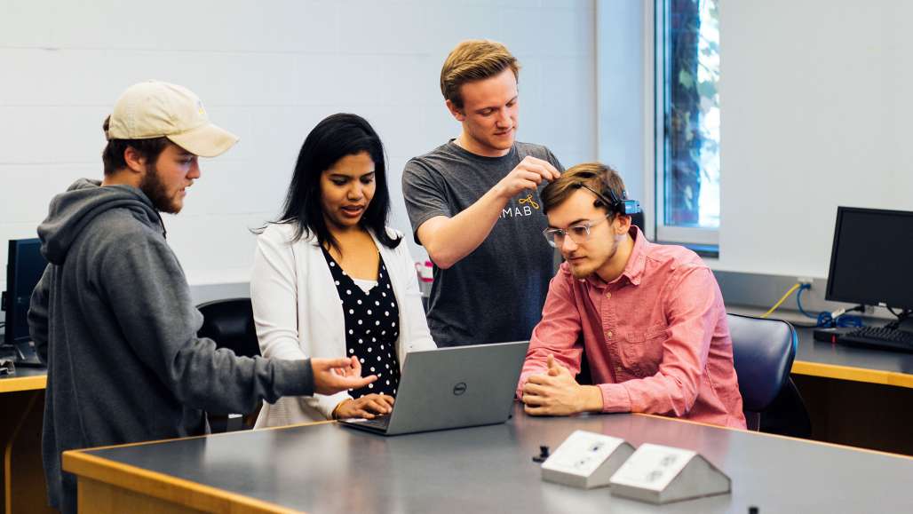 Computer Science Student and Professor Use Artificial Intelligence Technology