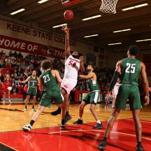 James Anozie, number 54, hit 1,000 points during the game.