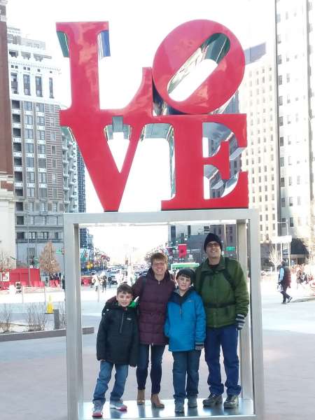 Dr. Dunn and family in Philadelphia