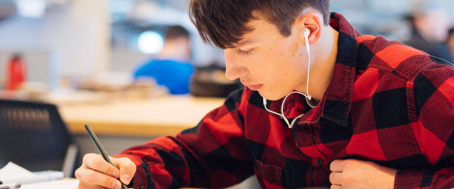 Architecture Student in Classroom