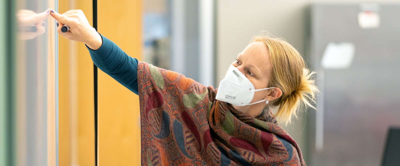 Jeanelle Boyer in the Public Health Lab