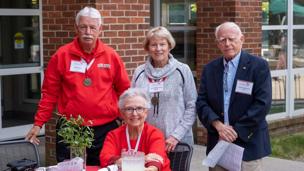 Alumni of the 1967 and 1968 class during the 2021 Alumni weekend
