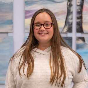 Allison Whitehead '21 visits Keene State during Alumni Weekend 2021