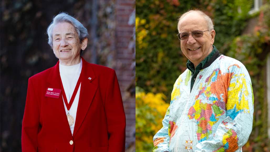 Norma Wright Walker ‘51, MEd’59 and Raymond Jobin ‘63, MEd ‘70