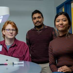 Biomaterials research team at Keene State