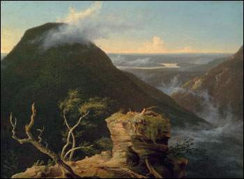 View of the Round-Top in the Catskill Mountains,   a photograph of an oil painting by Thomas Cole, founder of the Hudson River School