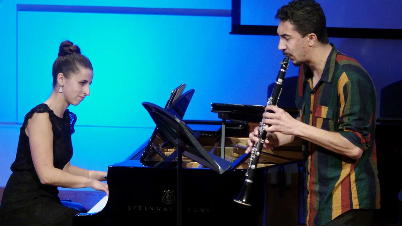 Kirsten Becker '20 and Nathan Bridges '22