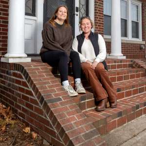 Lena Goins '26 & Sustainability Coordinator Kate Witte - Keene State Today