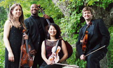 Apple Hill String Quartet performs with MIT composer Christine Southworth on April 3 at the Redfern Arts Center