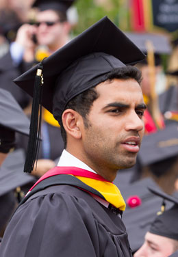 Student at Commencement
