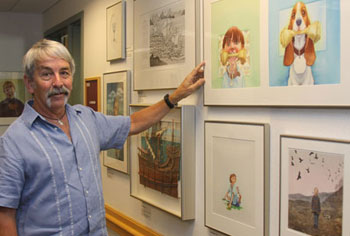 Dr. David White with the Children’s Literature Festival Gallery Collection