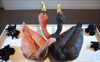 Ceramic art by Chelsea I'Anson of Pelham, NH, selected by gallery visitors