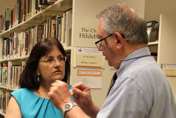 Ann Kuster and Dr. Hank Knight, Director of the Cohen Center