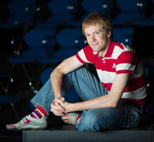 Matt McDougal ’15, who is working at Keene State’s Mason Library over the summer.