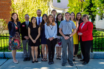Mr. and Mrs. August with Honors Students