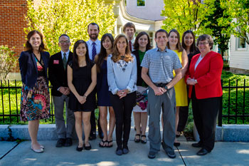 Mr. and Mrs. August with Honors Students