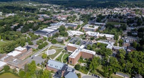 aerial view of Keene State College