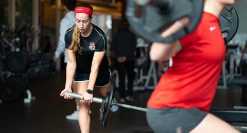 Women's Soccer Exercising