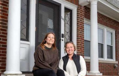 Lena Goins '26 & Sustainability Coordinator Kate Witte