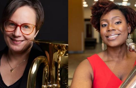 Euphonium artist Bente Illevold and tubist/composer Dr. Jasmine Pigott