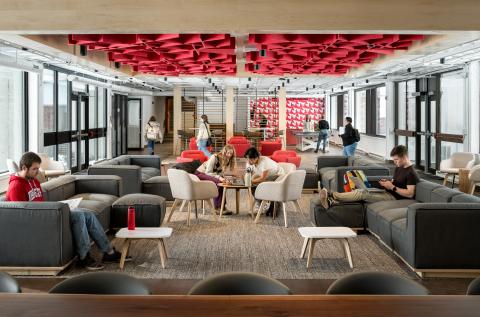 Students in lounge