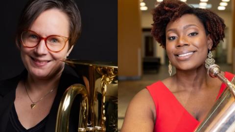Euphonium artist Bente Illevold and tubist/composer Dr. Jasmine Pigott
