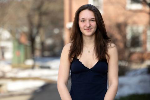 Student wearing tank top